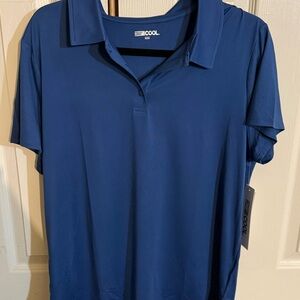 32 Degrees Cool Blue Performance Polo Shirt XL NWT
